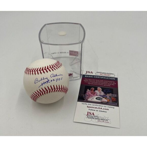 Bobby Allison Signed Rawlings Official Major League Baseball Nascar HOF JSA COA - Picture 1 of 10